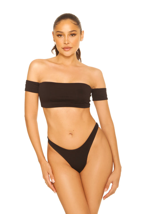 水着　Off shoulder flare bikini POPPY OFF SHOULDER FLARE BIKINI(水着)