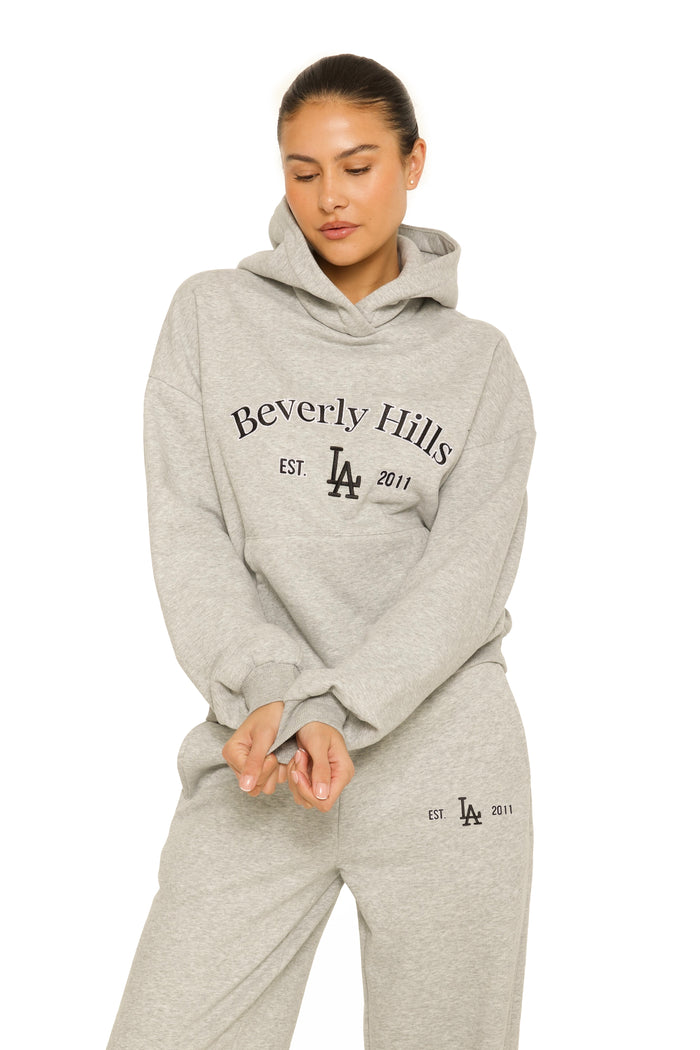 Beverly Hills Hoodie Grey