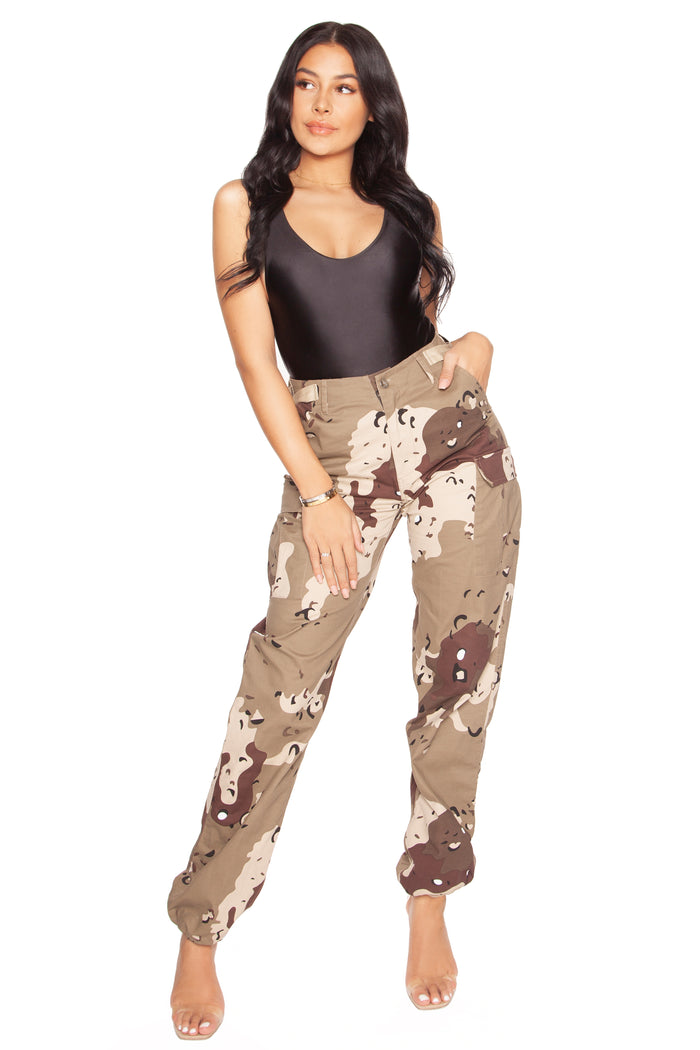 Camouflage Pants Beige