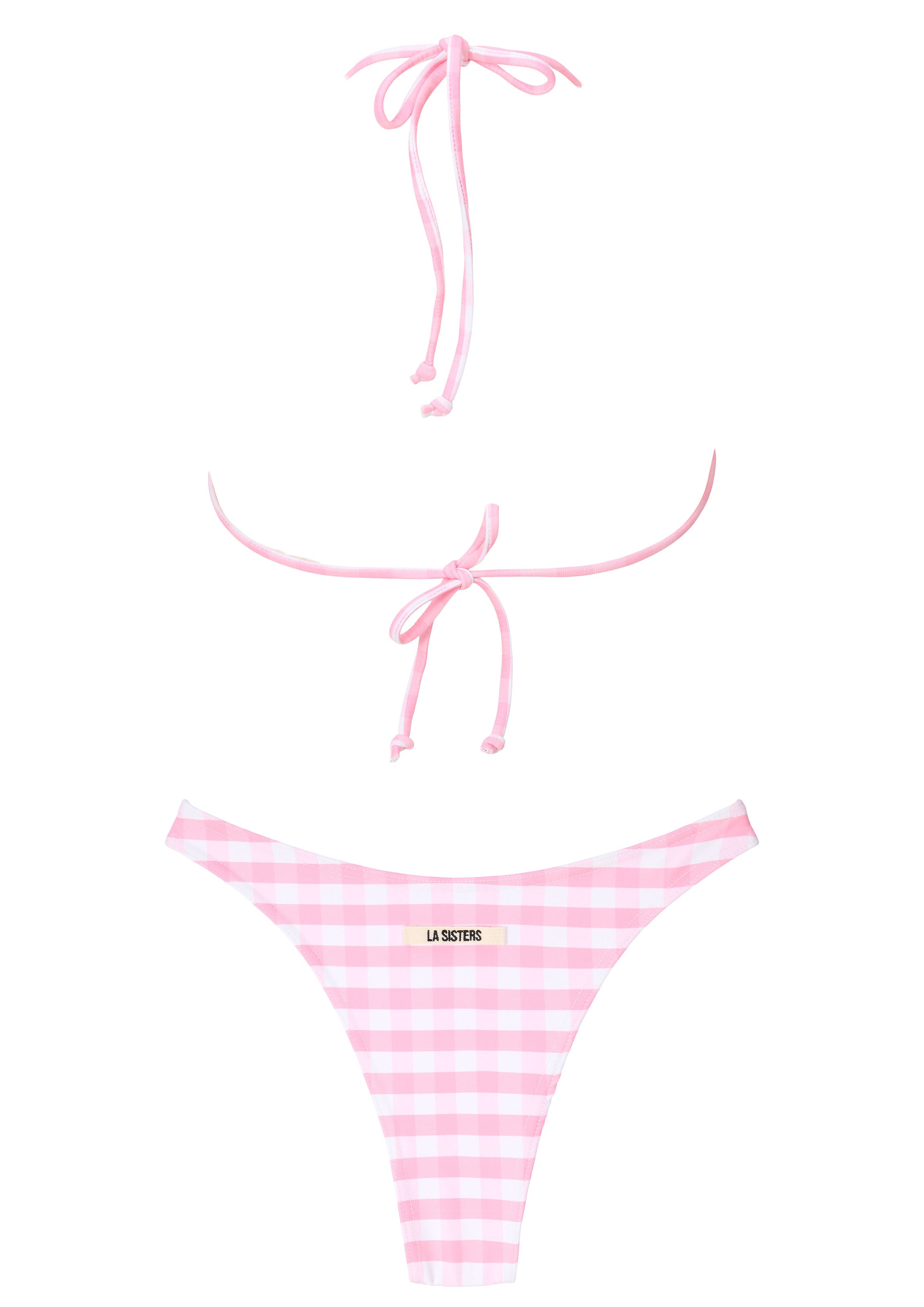 Checked Bikini Pink