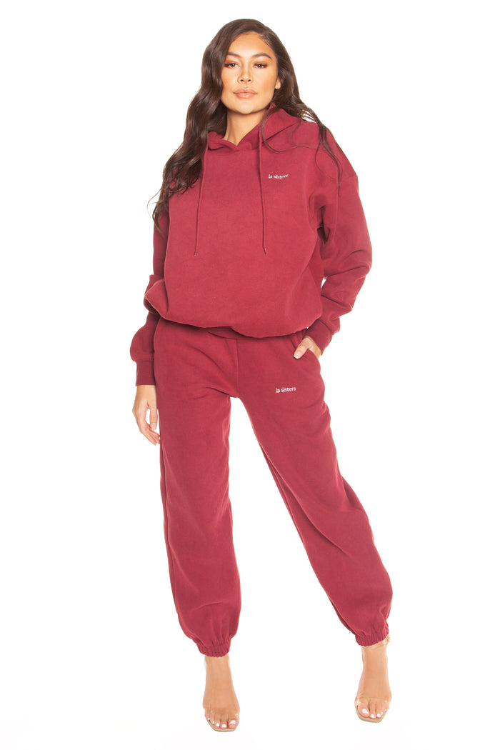 Essential Sweatpants Burgundy