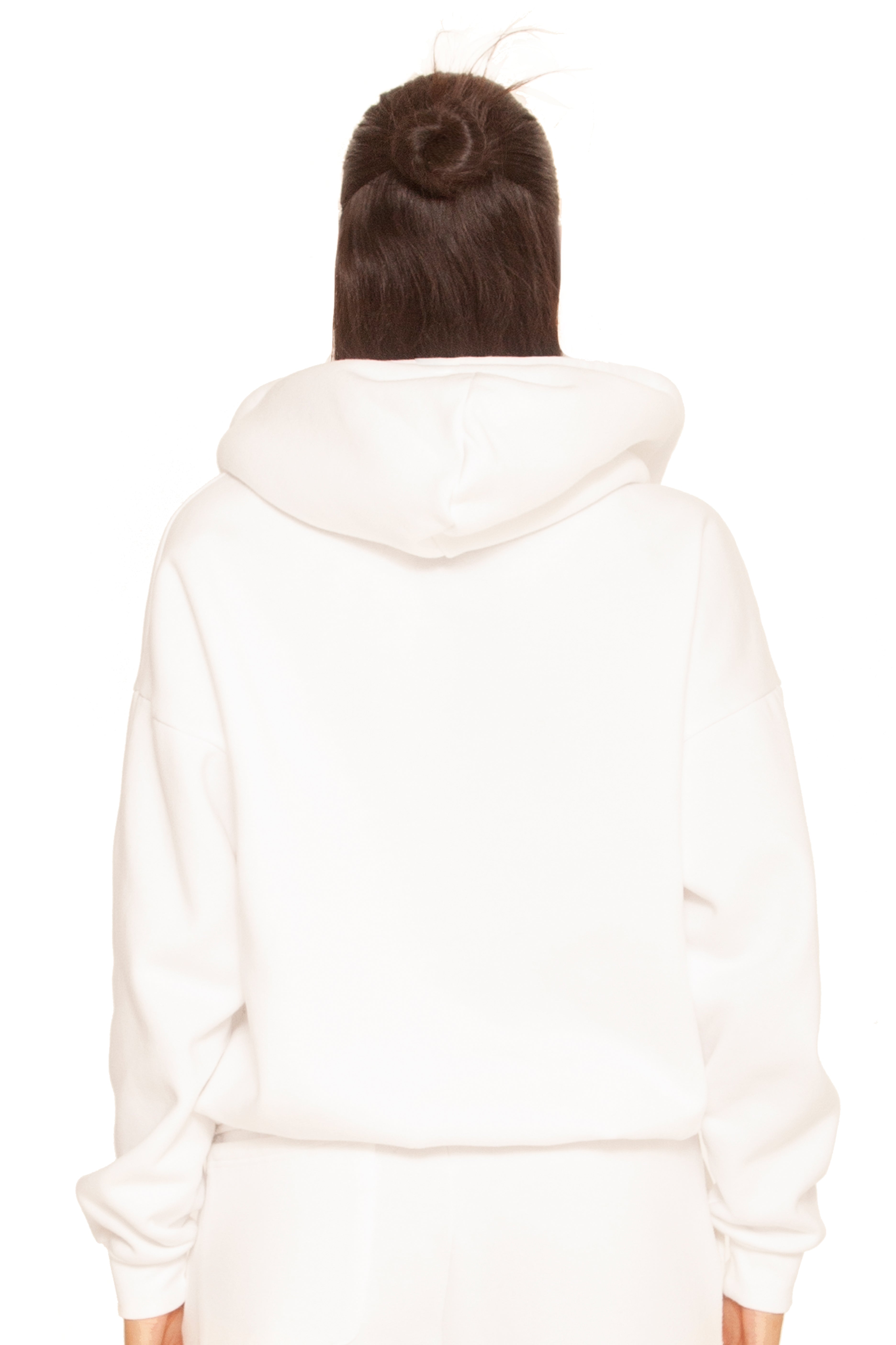 Essential Zipper Hoodie 2.0 White