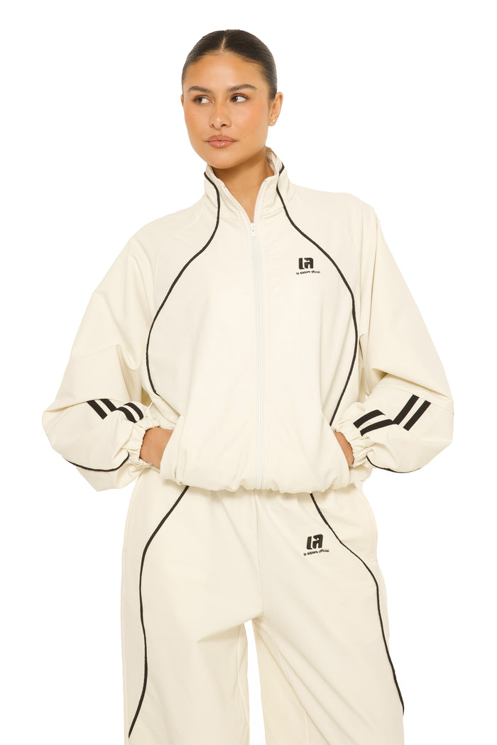 LA Official Zip Up Jacket Cream