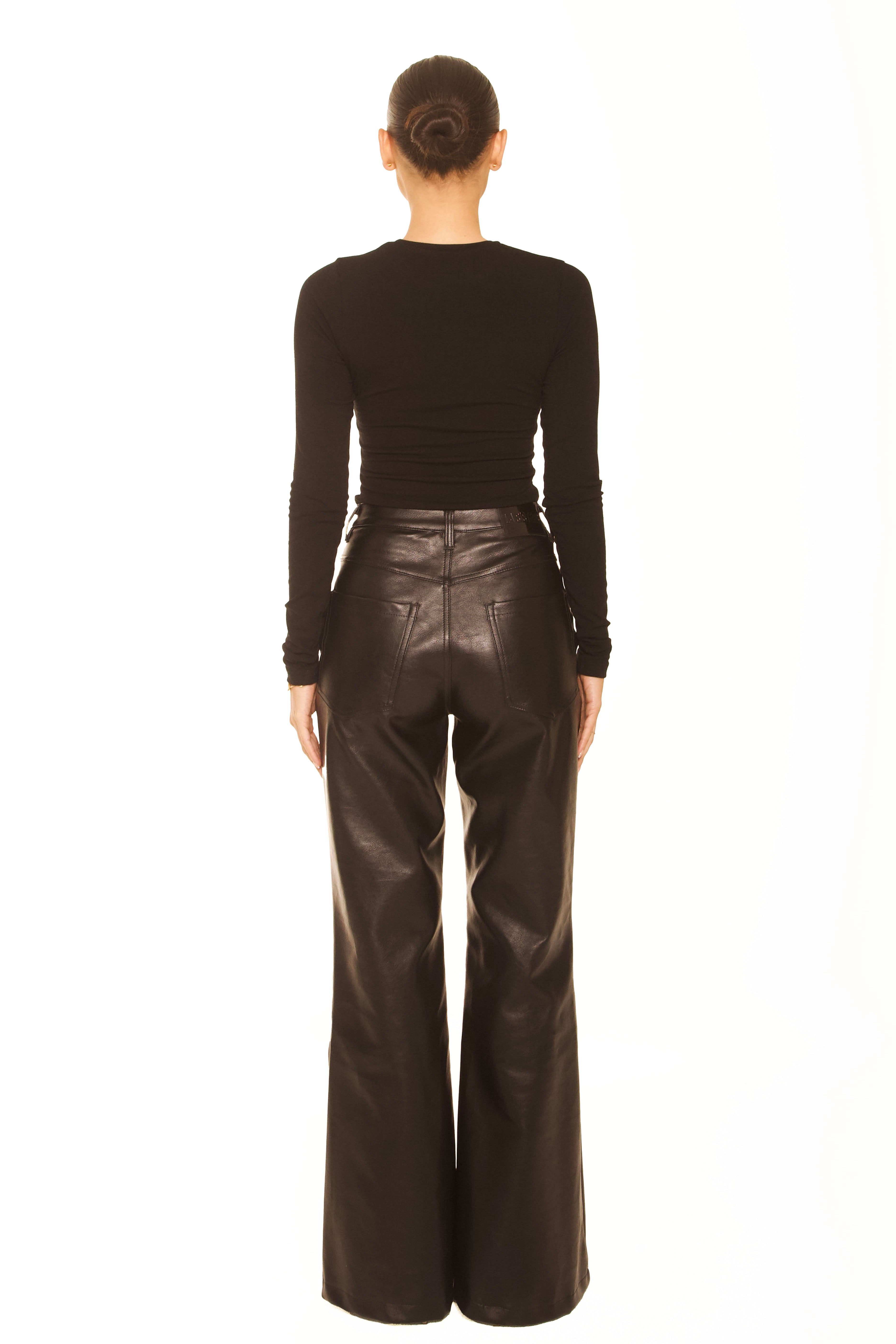 Leather Flair Pants