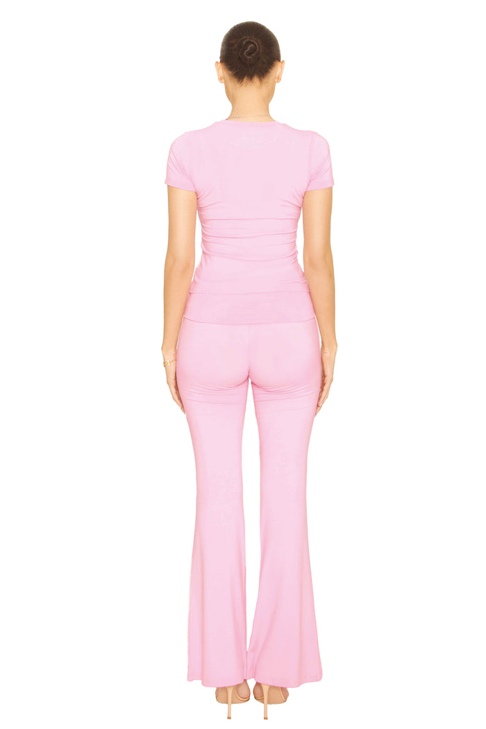 Flaired Lounge Pants Pink