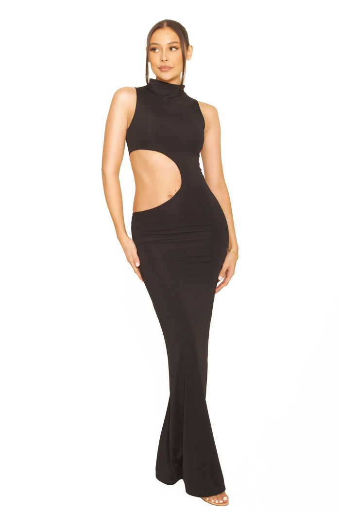 Maxi Cut Out Dress Black