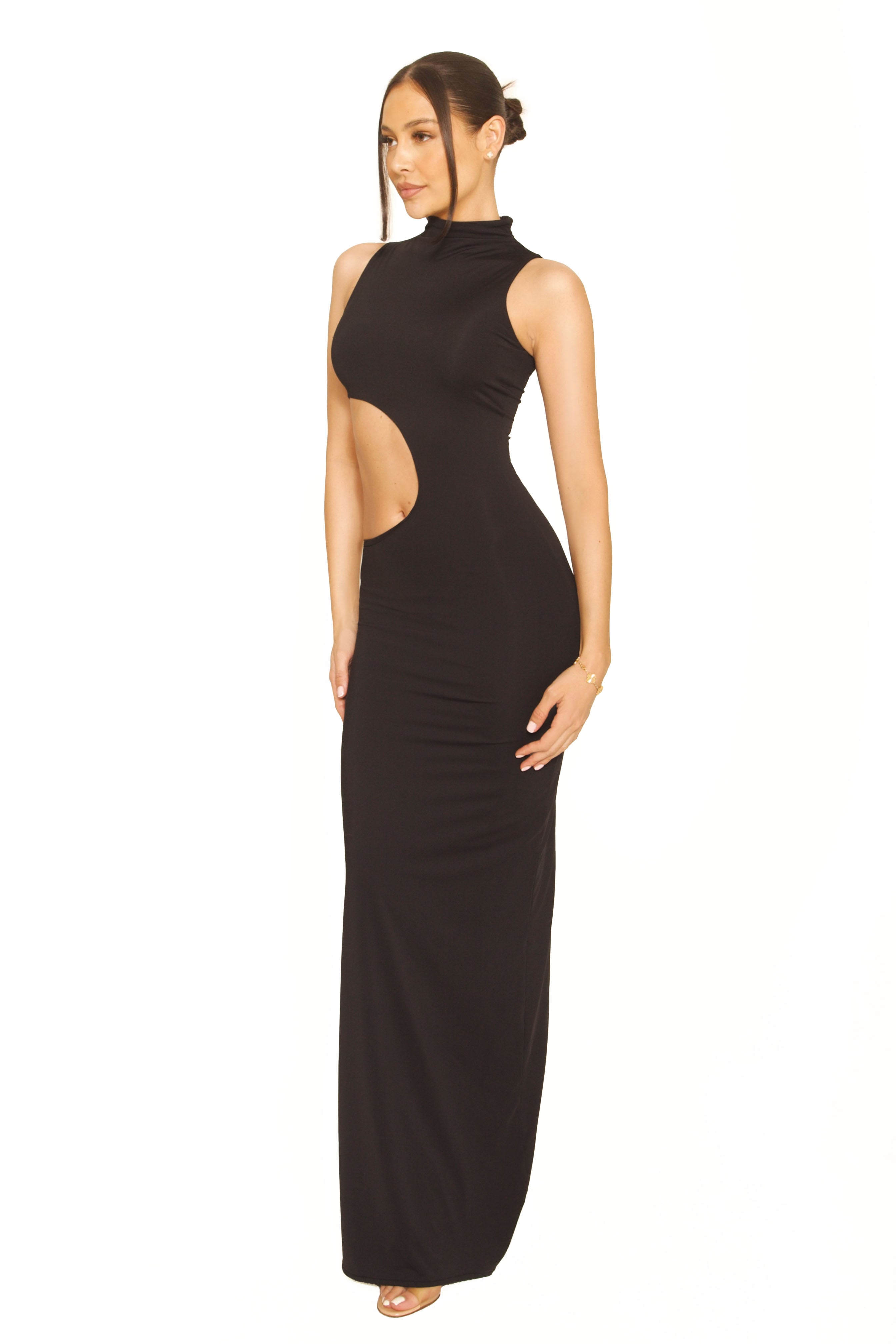 Maxi Cut Out Dress Black