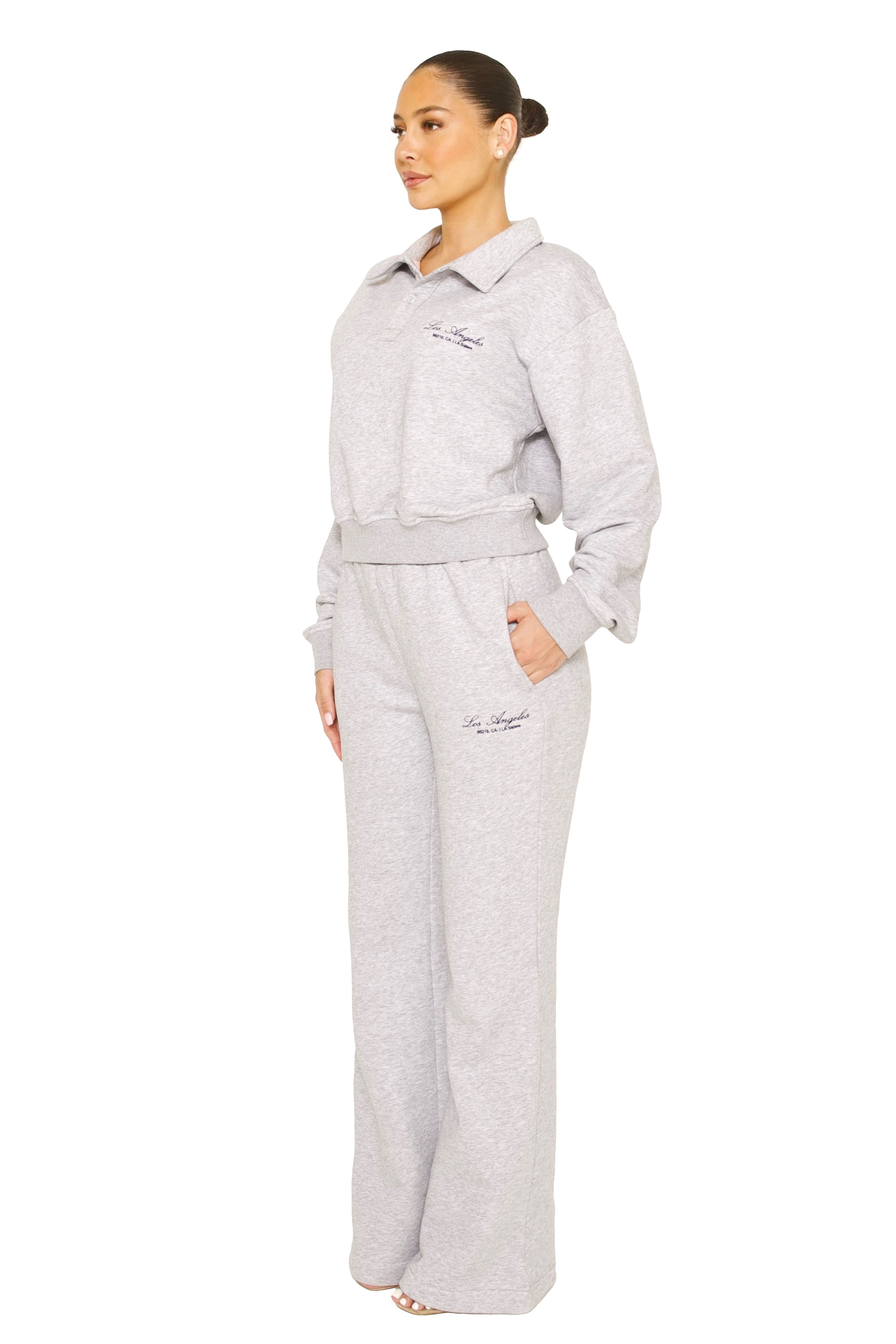 Polo Sweatsuit Grey LA Sisters