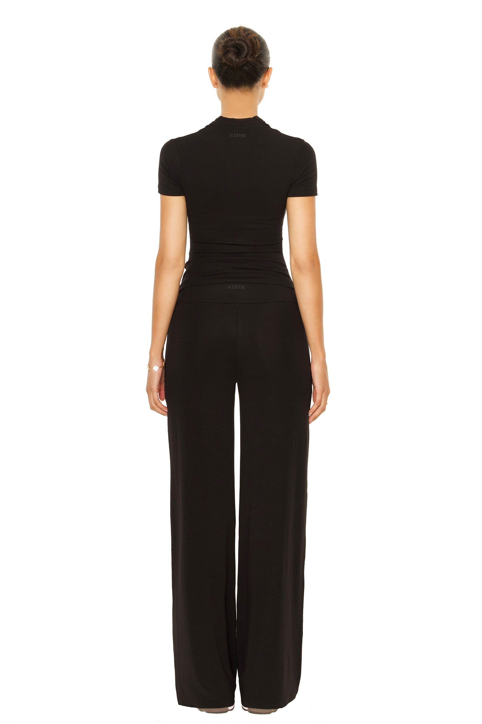 Wide Leg Lounge Pants Black